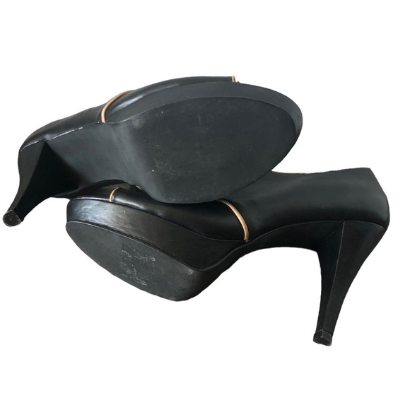 Fortress of Inca Open Toe Heels Black Size 9.5-10 - Picture 6 of 10